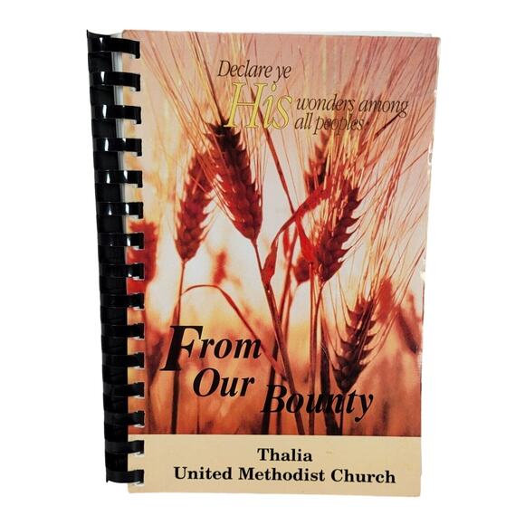 Vintage Cookbook Church Recipes Virginia Beach Thalia United Methodist 1996 - Picture 1 of 12